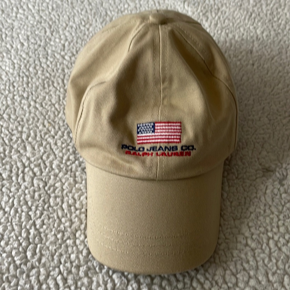 Ralph Lauren Polo Jeans khaki dad cap